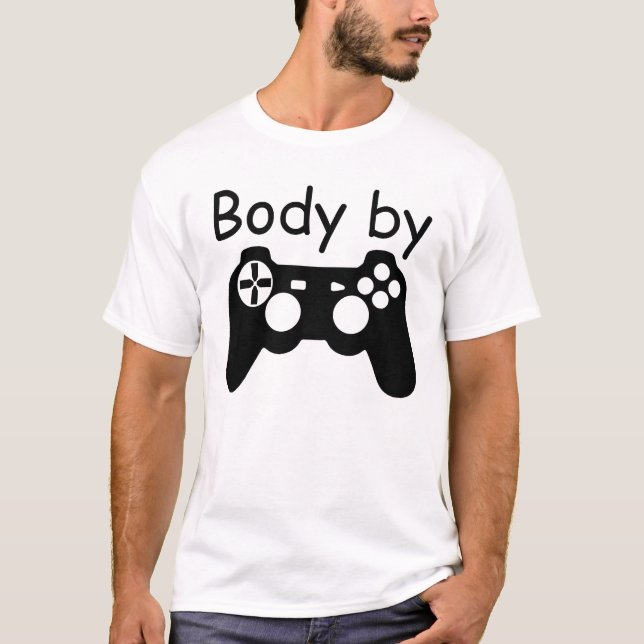 T-shirt Corpo pelo video games (Frente)