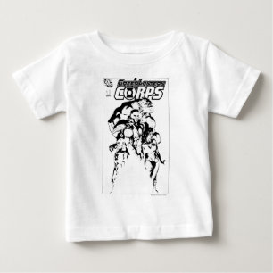 T-shirt Corpo verde da lanterna, preto e branco