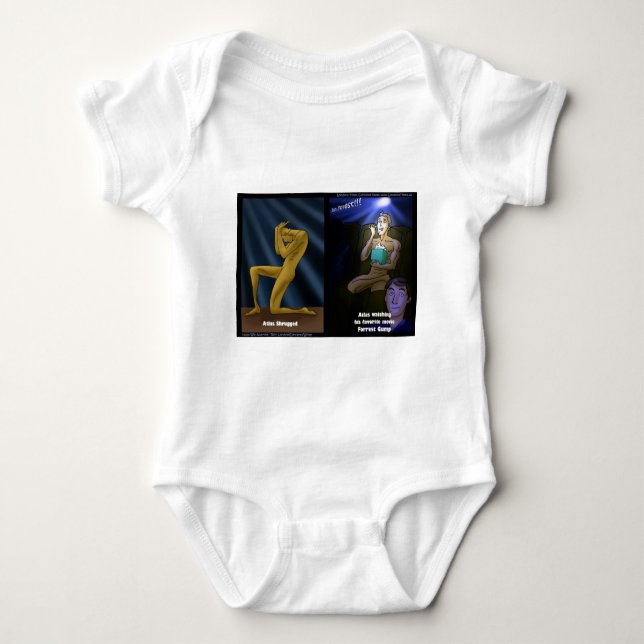 T-shirt Corre, Atlas Funciona Engraçados Presentes Camiset (Frente)