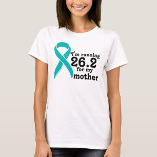 T-shirt Corredor de maratona para o câncer de ovário