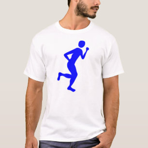 T-shirt Corredor (Homem) - Azul