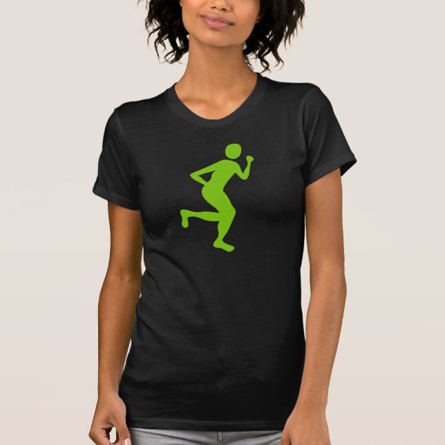 T-shirt Corredor (Homem) - Verde marciano (Frente)