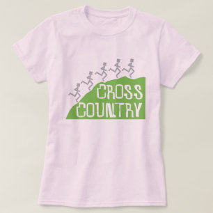 T-shirt Corredores do país transversal no © do monte