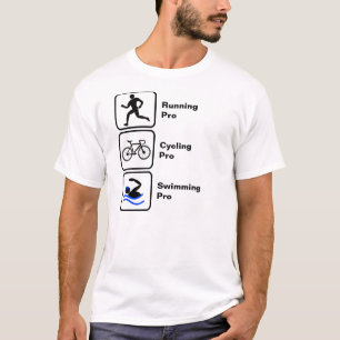 T-shirt Corrente, Ciclismo, Triatlo Nadador
