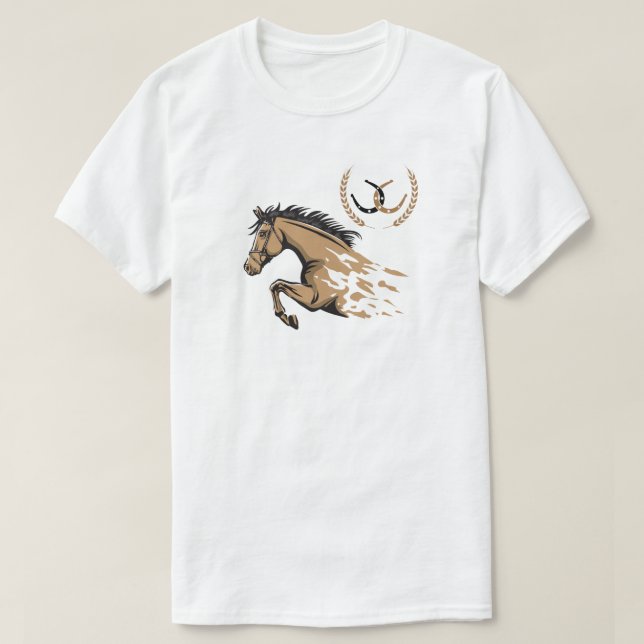 T-Shirt Corrente de Cavalo (Frente do Design)