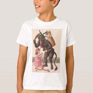 T-shirt Corrente de Corrente de Krampus Castigando Criança