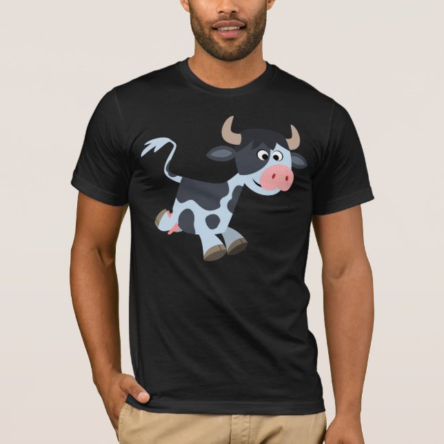 T-Shirt Corrida de Bicho de Caricatura (Frente)
