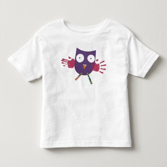 T-shirt Coruja acessível - criança (Frente)