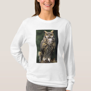 T-shirt Coruja-americana (Bubo virginianus), corpo inteiro