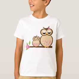 T-shirt Coruja da mãe e do bebê