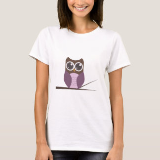 T-shirt Coruja doce no ramo