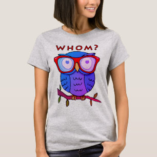 T-shirt Coruja Fofa com Boa Gramática #2