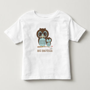 T-shirt Coruja-Grande-Bonita com Bebê-Bebê-Lil com Sono