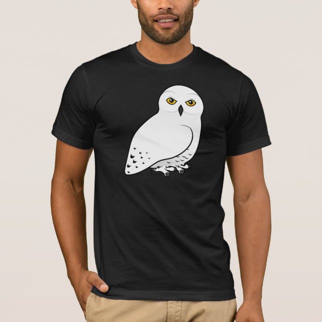T-shirt Coruja nevado de Birdorable (Frente)