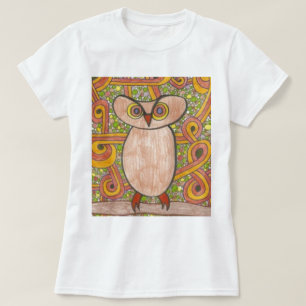 T-shirt Coruja retro
