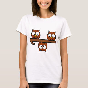T-shirt Corujas subtis