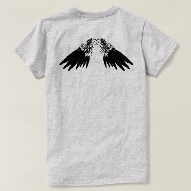 T-shirt corvo (Verso do Design)