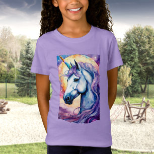 T-Shirt Cosmic Purple Unicorn