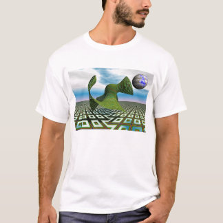 T-shirt cósmico da caniche