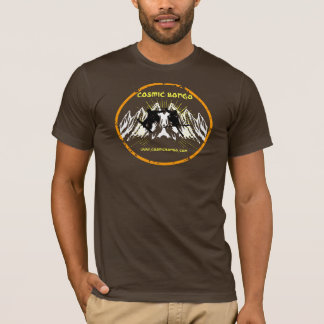 t-shirt cósmicos do esqui e do snowboard dos