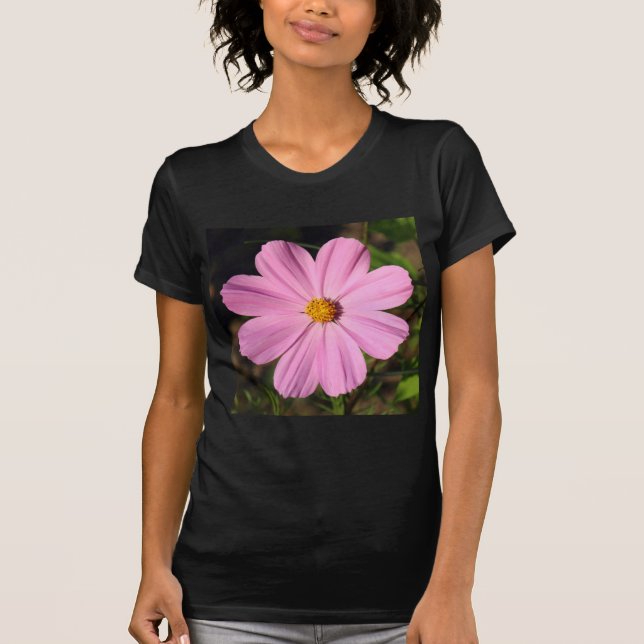 T-shirt Cosmos Rosa (Foto Quadrada) (Frente)