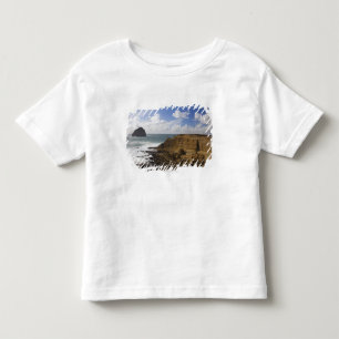T-shirt Costa do Pacífico rochosa de Oregon na cidade