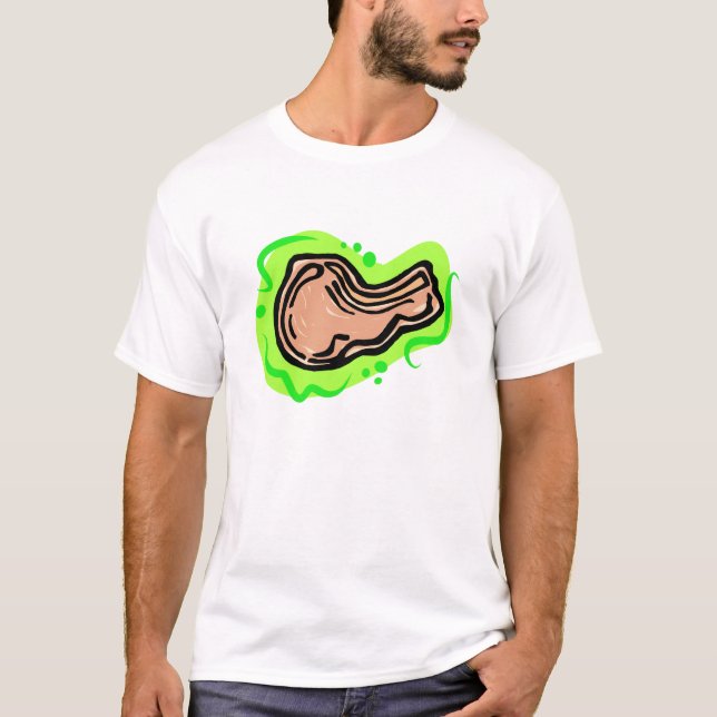 T-shirt Costeleta de carne de porco (Frente)