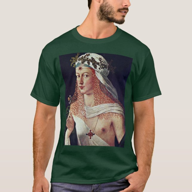 T-shirt Courtesan (retrato de Lucrezia Borgia?) (Frente)