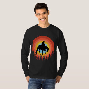 T-Shirt COWBOY COLORFUL SUNSET