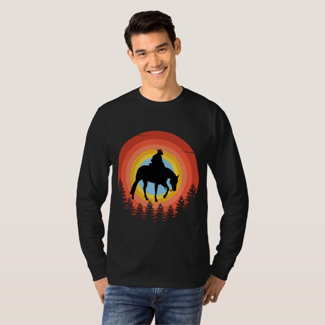 T-Shirt COWBOY COLORFUL SUNSET (Frente Completa)