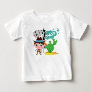 T-shirt Cowboy e Cavalo