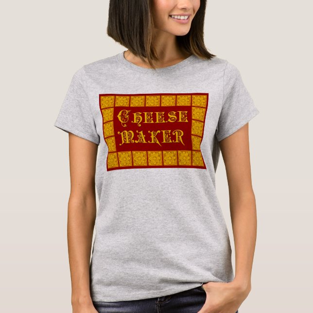 T-Shirt Cozinhar De Criador De Queijo (Frente)