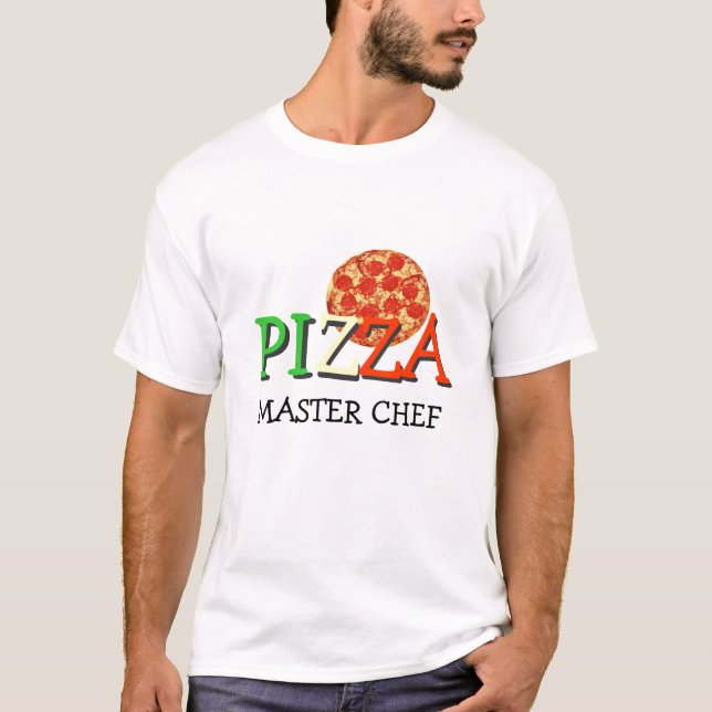 T-shirt Cozinheiro chefe mestre da pizza (Frente)