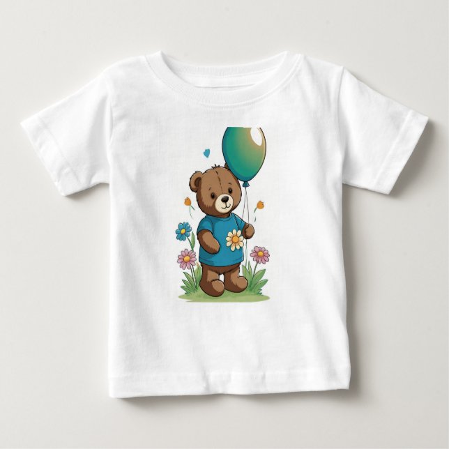 T-Shirt Cozy Bear in the Meadow (Frente)