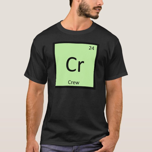 T-shirt Cr - Símbolo De Mesa Periódica De Química Desporti (Frente)