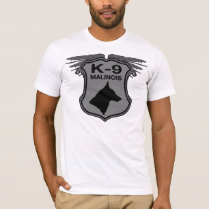 T-shirt Crachá de K-9 Malinois