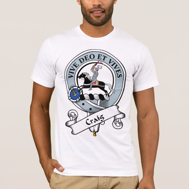 T-shirt Crachá do clã de Craig (Frente)