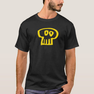 T-shirt Crânio amarelo