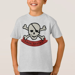 T-shirt Crânio - Camisa-T sem rótulo para as crianças de c