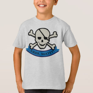T-shirt Crânio - Camisa-T sem rótulo para as crianças de c