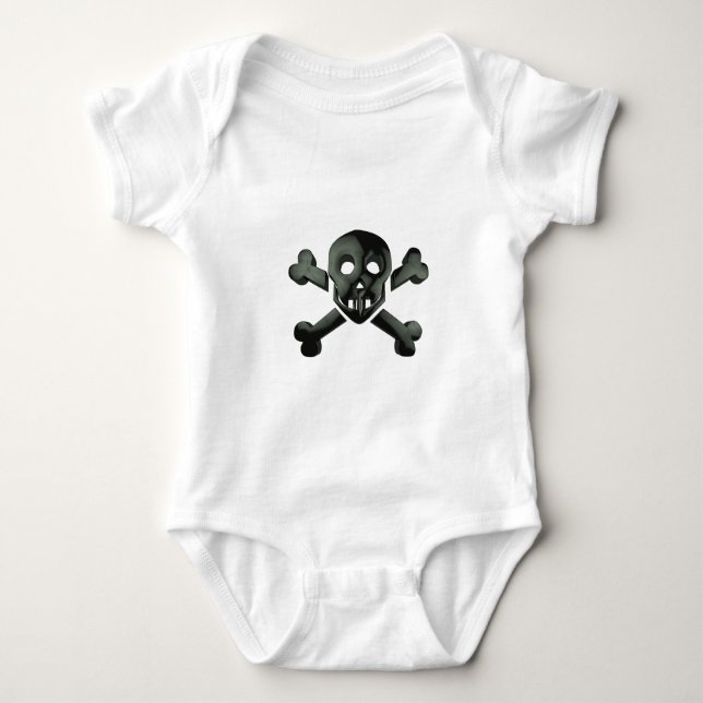 T-shirt crânio cruzado (Frente)