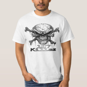 T-shirt Crânio de 187 Killaz