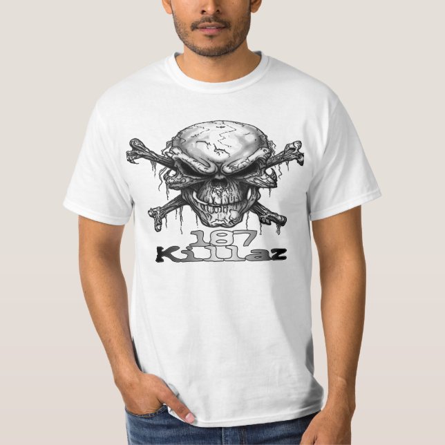 T-shirt Crânio de 187 Killaz (Frente)