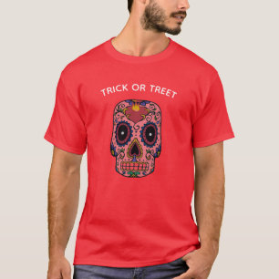 T-Shirt Crânio De Coração Sagrado