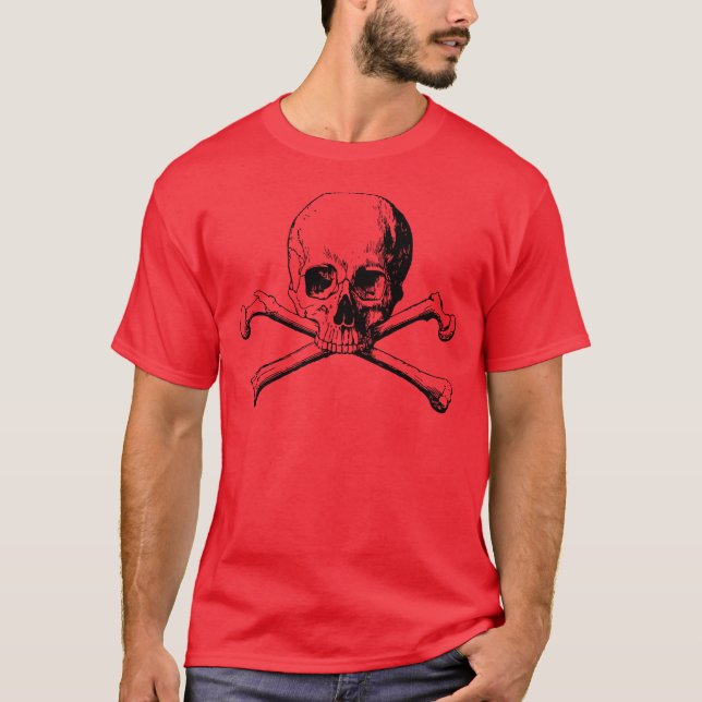 T-shirt Crânio de Crossbones (Frente)