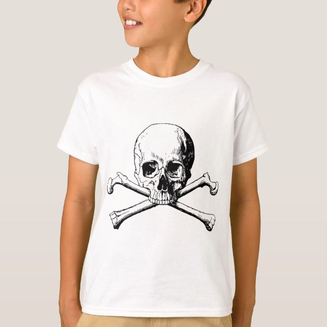 T-shirt Crânio de Crossbones (Frente)