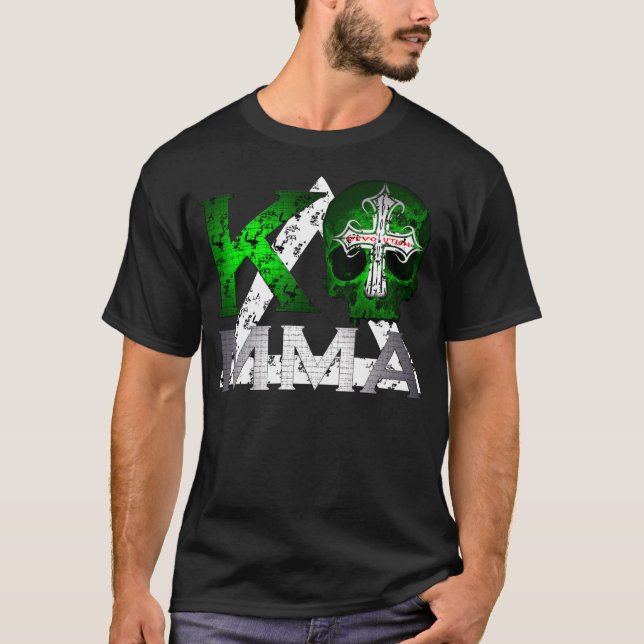 T-shirt Crânio do Muttahida Majlis-E-Amal de KO e Kombat (Frente)