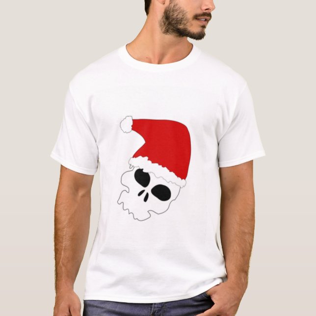 T-shirt Crânio do Natal (Frente)