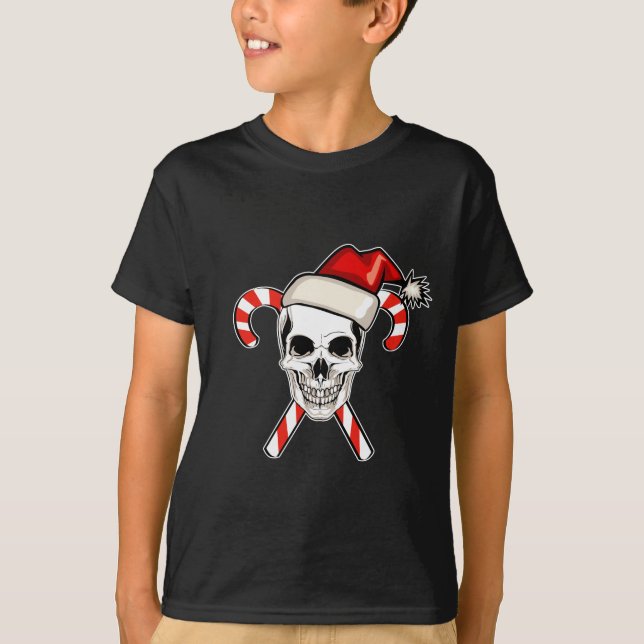 T-shirt Crânio do papai noel (Frente)