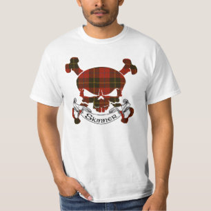 T-shirt Crânio do Tartan de Skinner